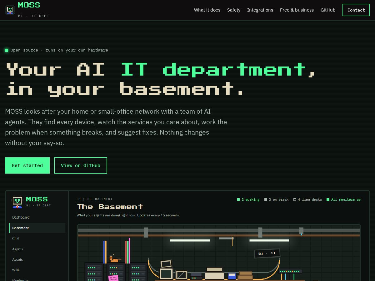 Landing-page snapshot of moss-ops.com