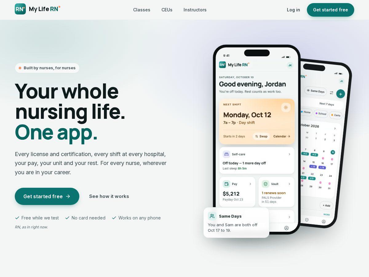 Landing-page snapshot of mylifern.com