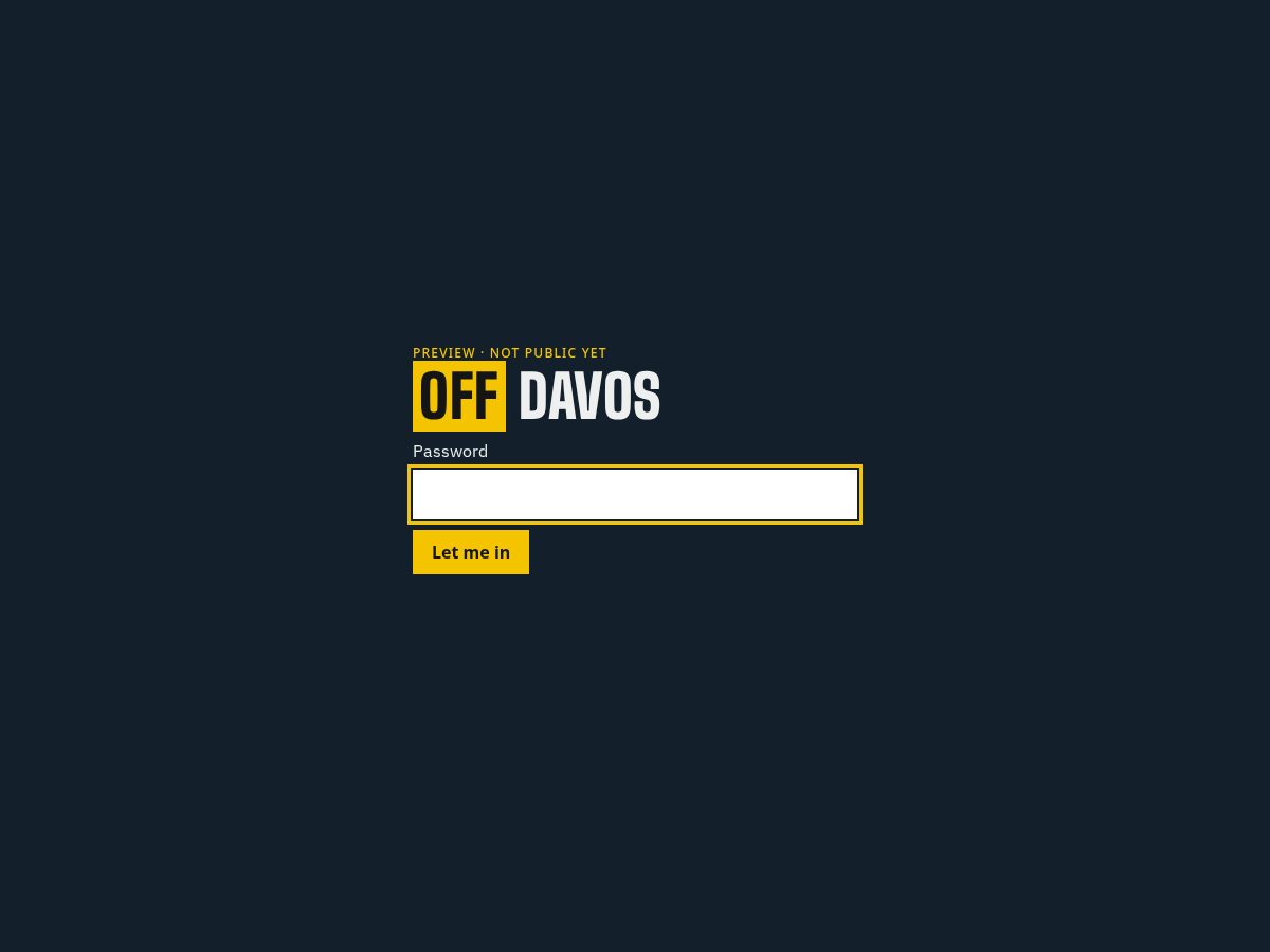 Landing-page snapshot of off-davos.com