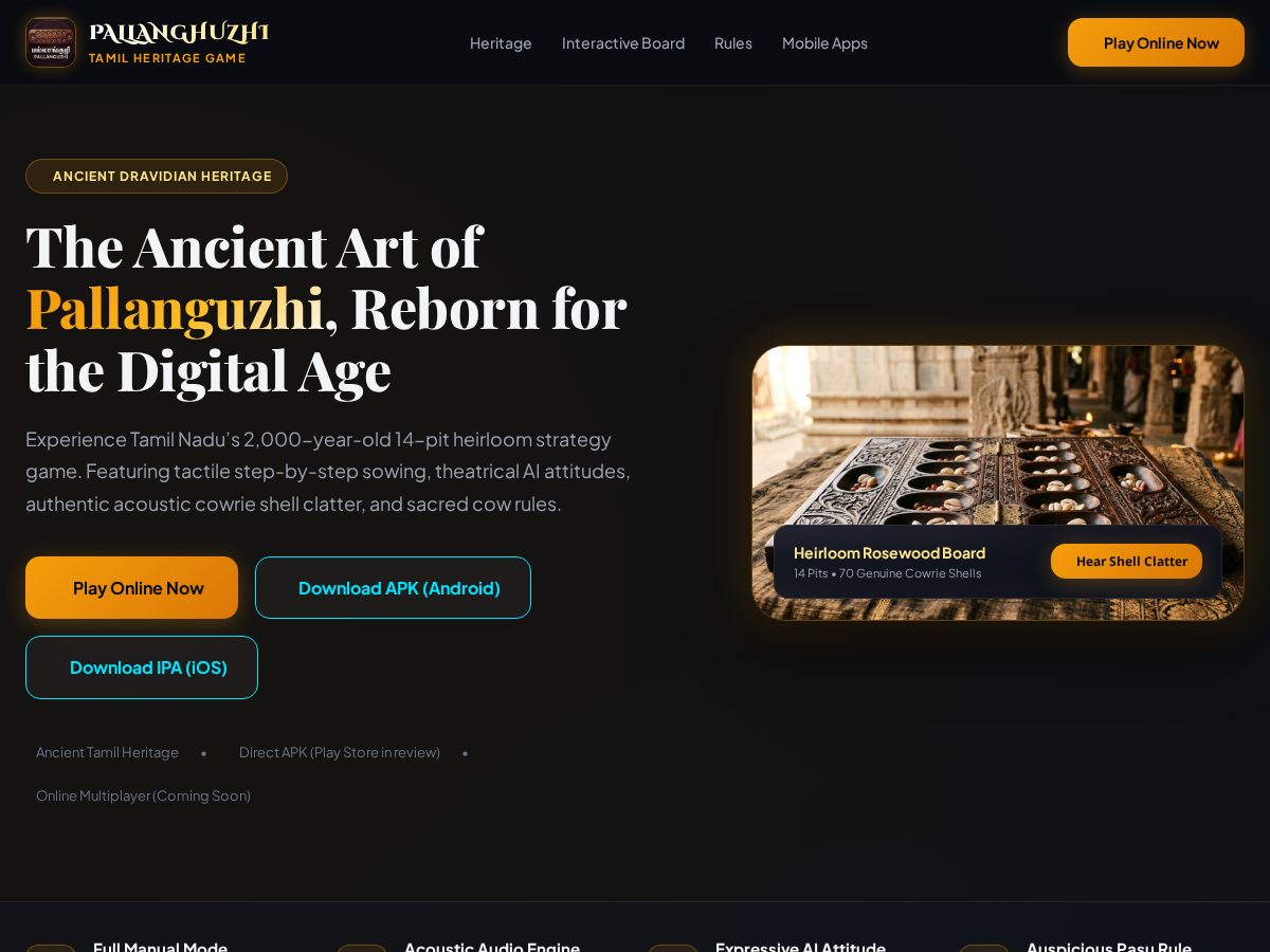 Landing-page snapshot of pallanghuzhi.com