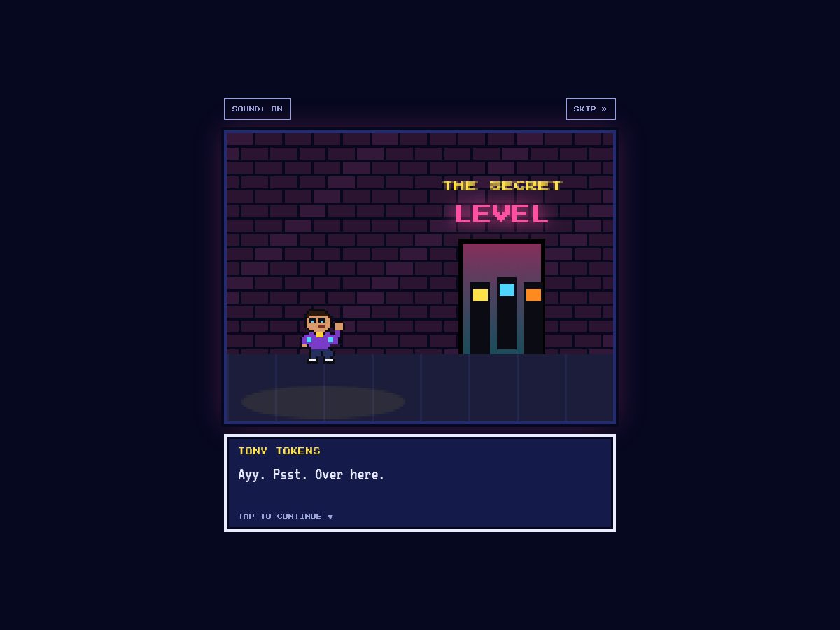 Landing-page snapshot of playsecretlevel.com