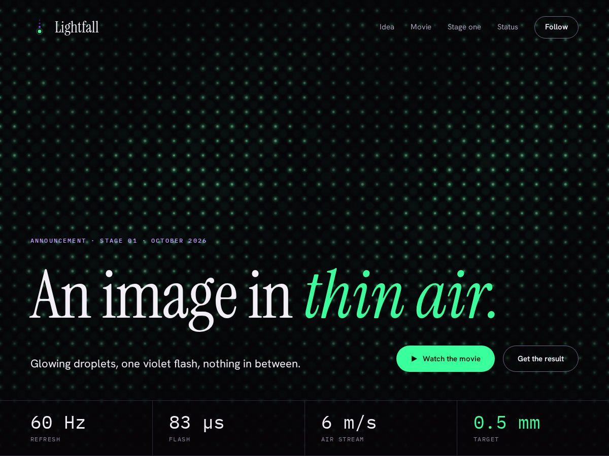 Landing-page snapshot of project-lightfall.com