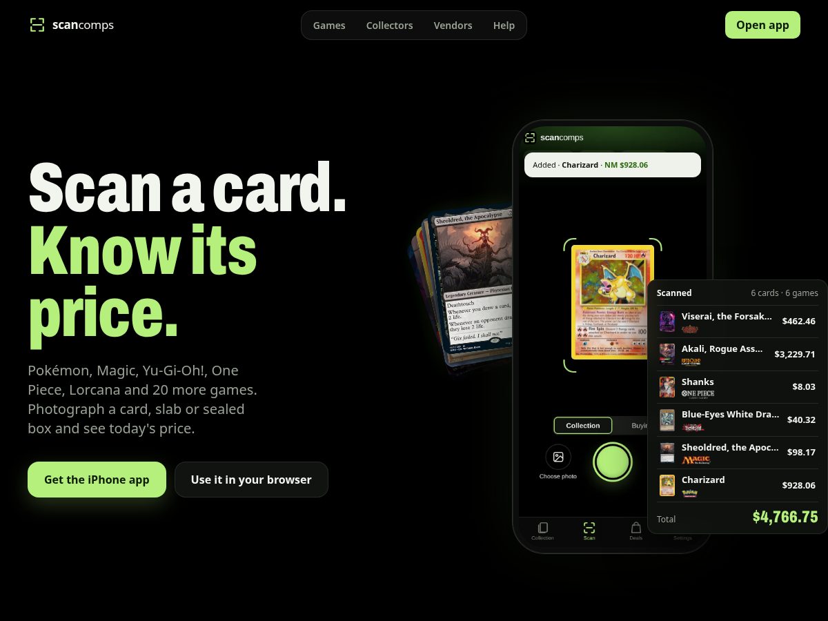 Landing-page snapshot of scancomps.com