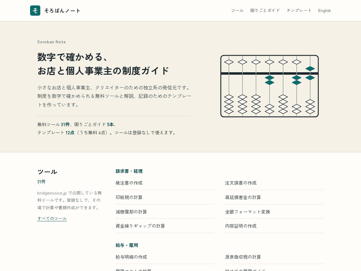 Landing-page snapshot of sorobannote.com