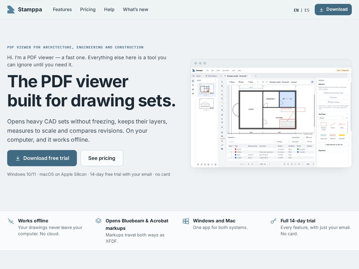 Landing-page snapshot of stamppa.com