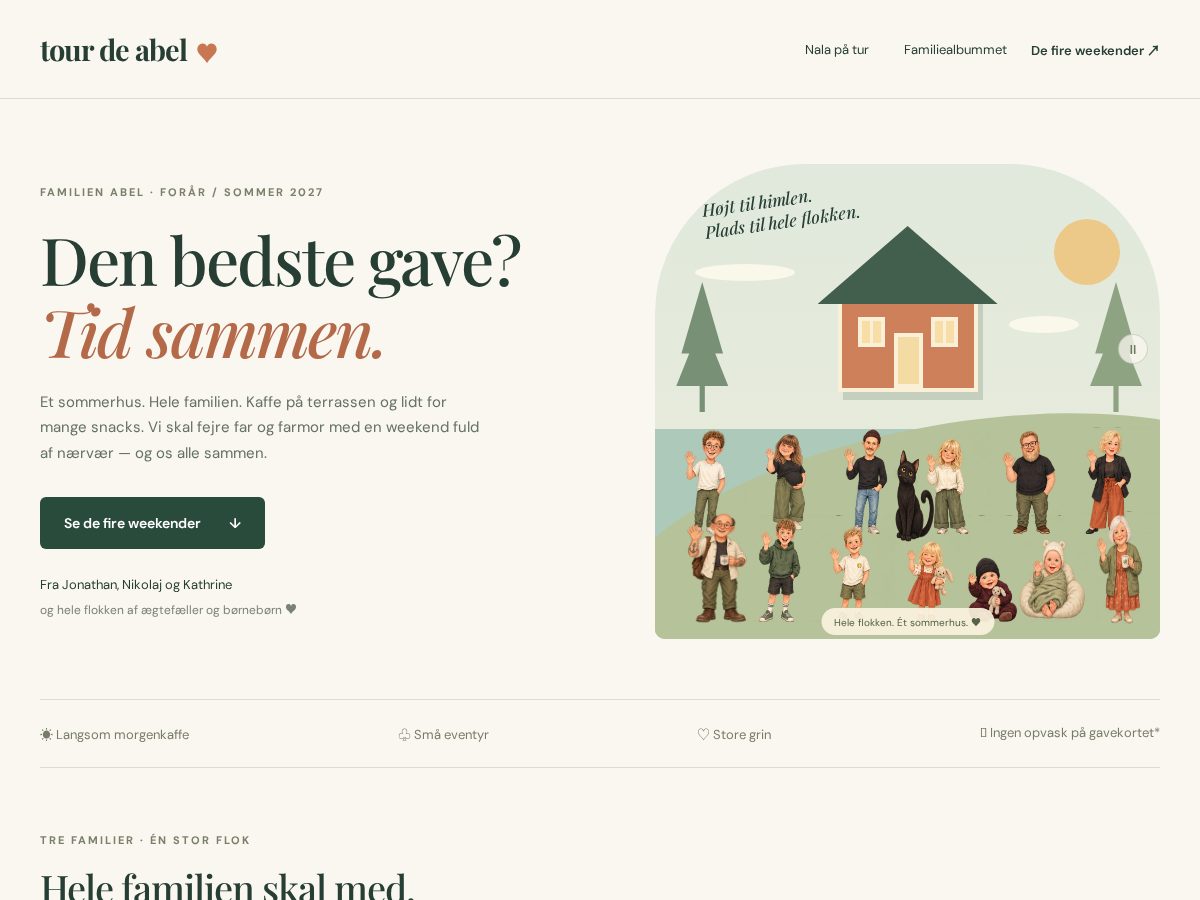 Landing-page snapshot of tourdeabel.org