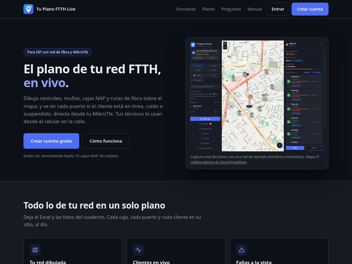 Landing-page snapshot of tuplanoftthlive.com