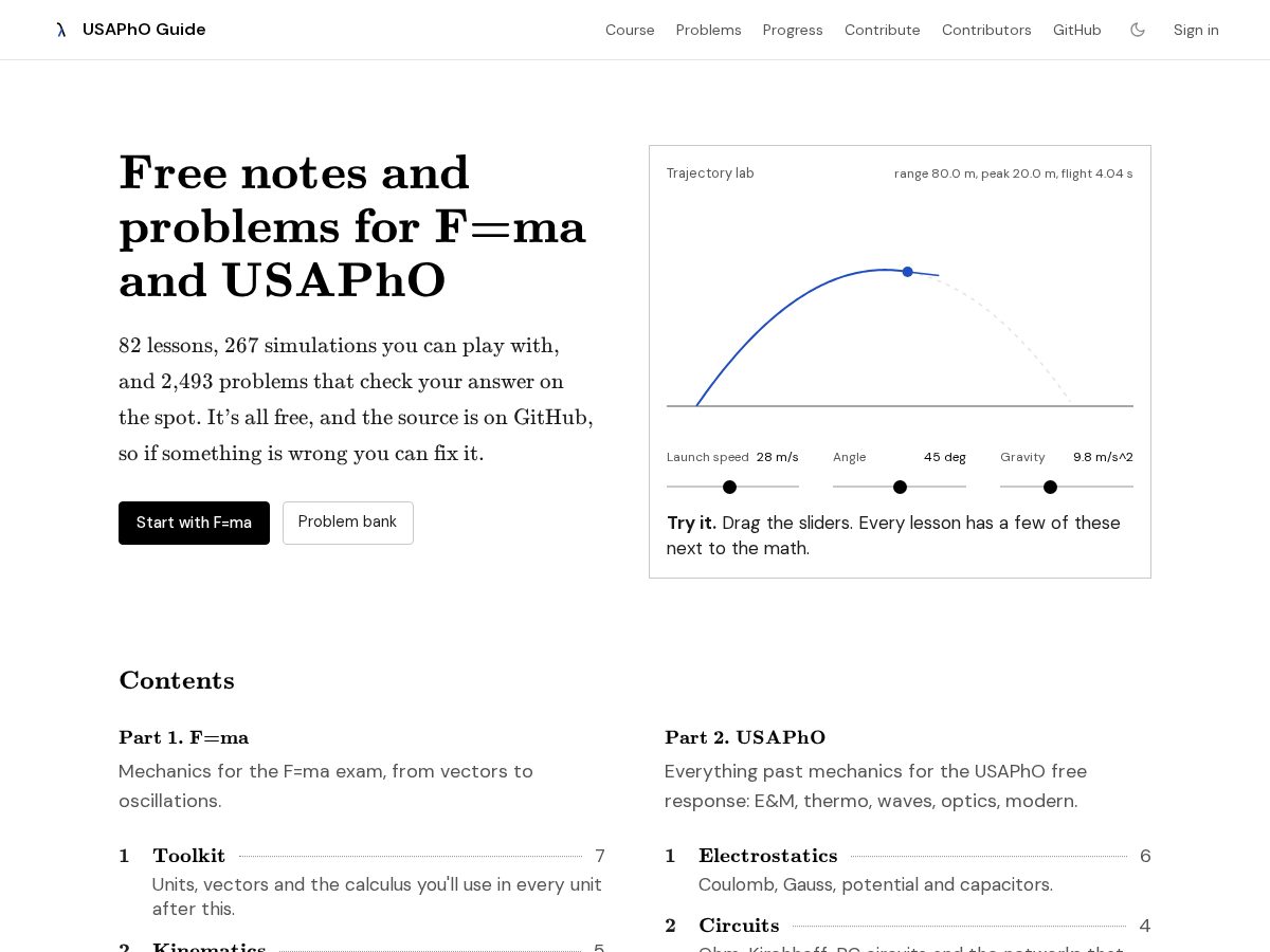Landing-page snapshot of usapho.one