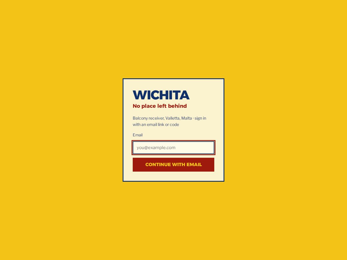 Landing-page snapshot of wichitawire.com