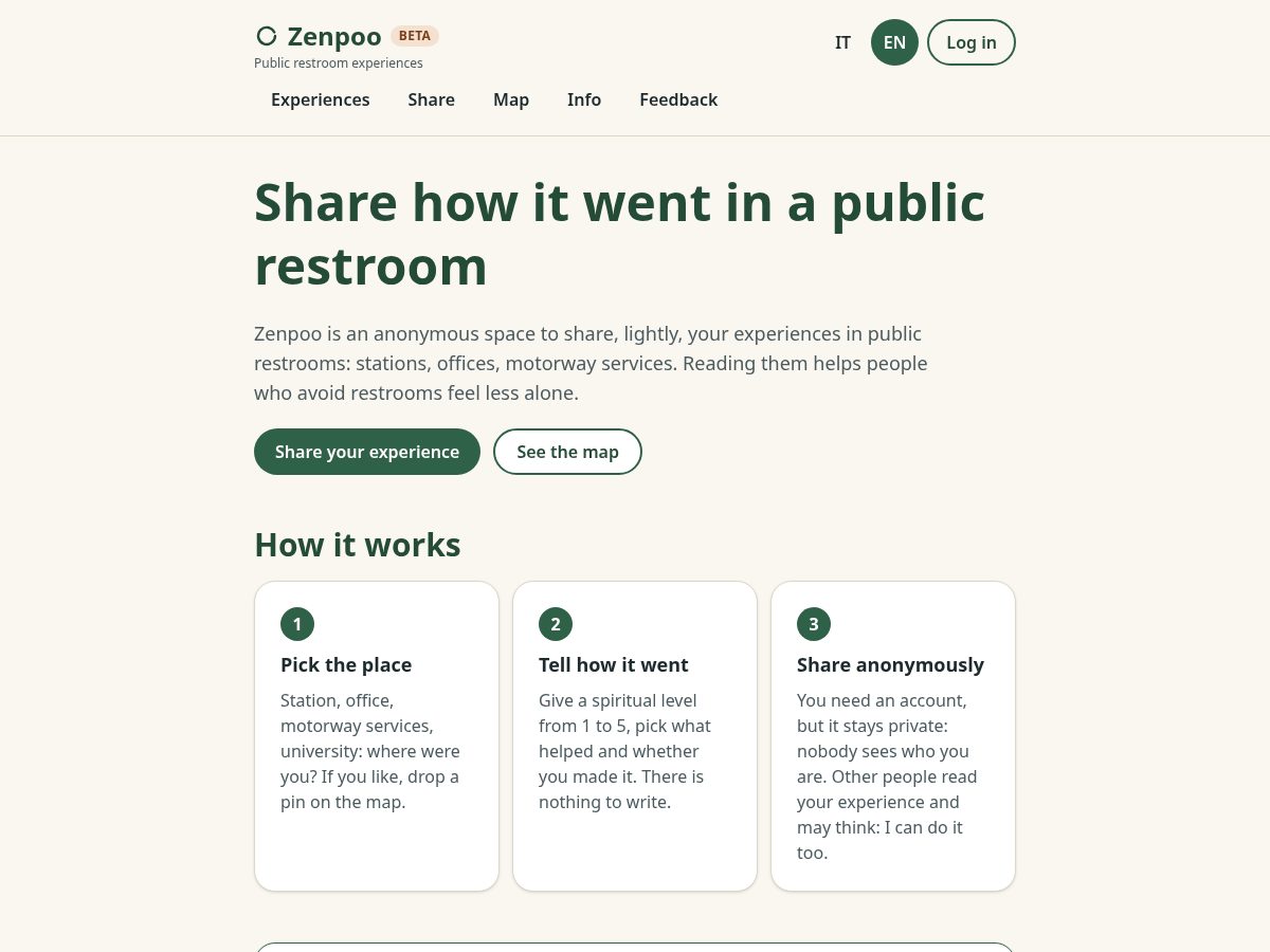 Landing-page snapshot of zenpoo.cloud