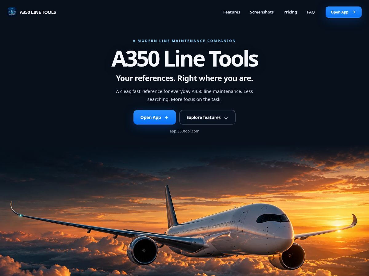 Landing-page snapshot of 350tool.com