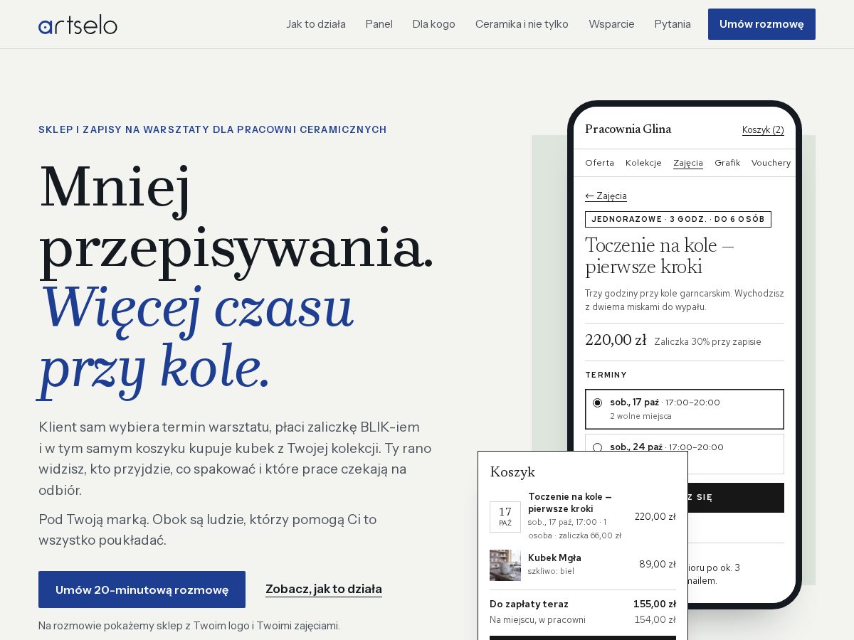 Landing-page snapshot of artselo.com