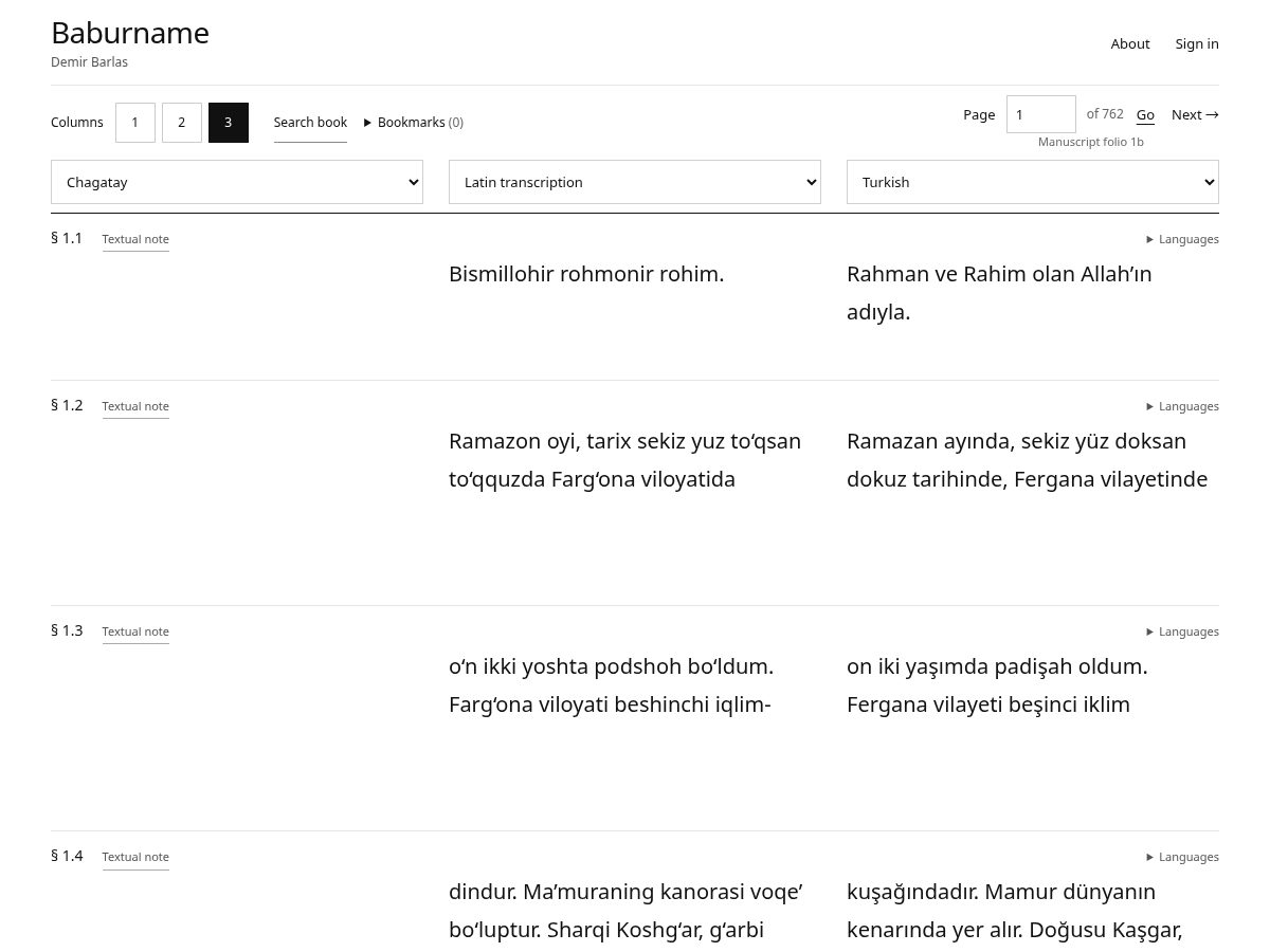Landing-page snapshot of baburname.com