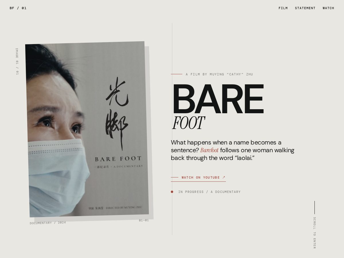 Landing-page snapshot of barefootshortdoc.com