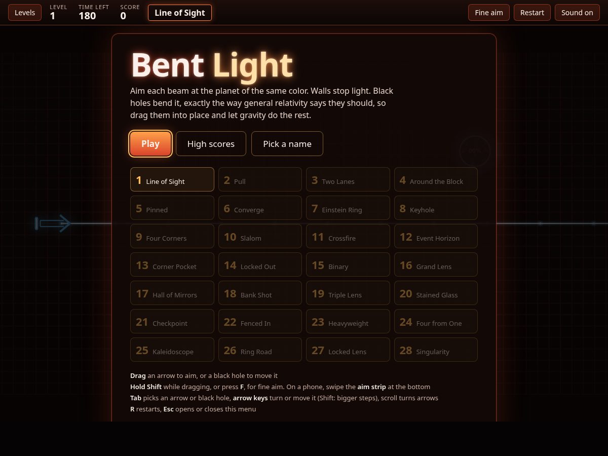 Landing-page snapshot of bentlight.app