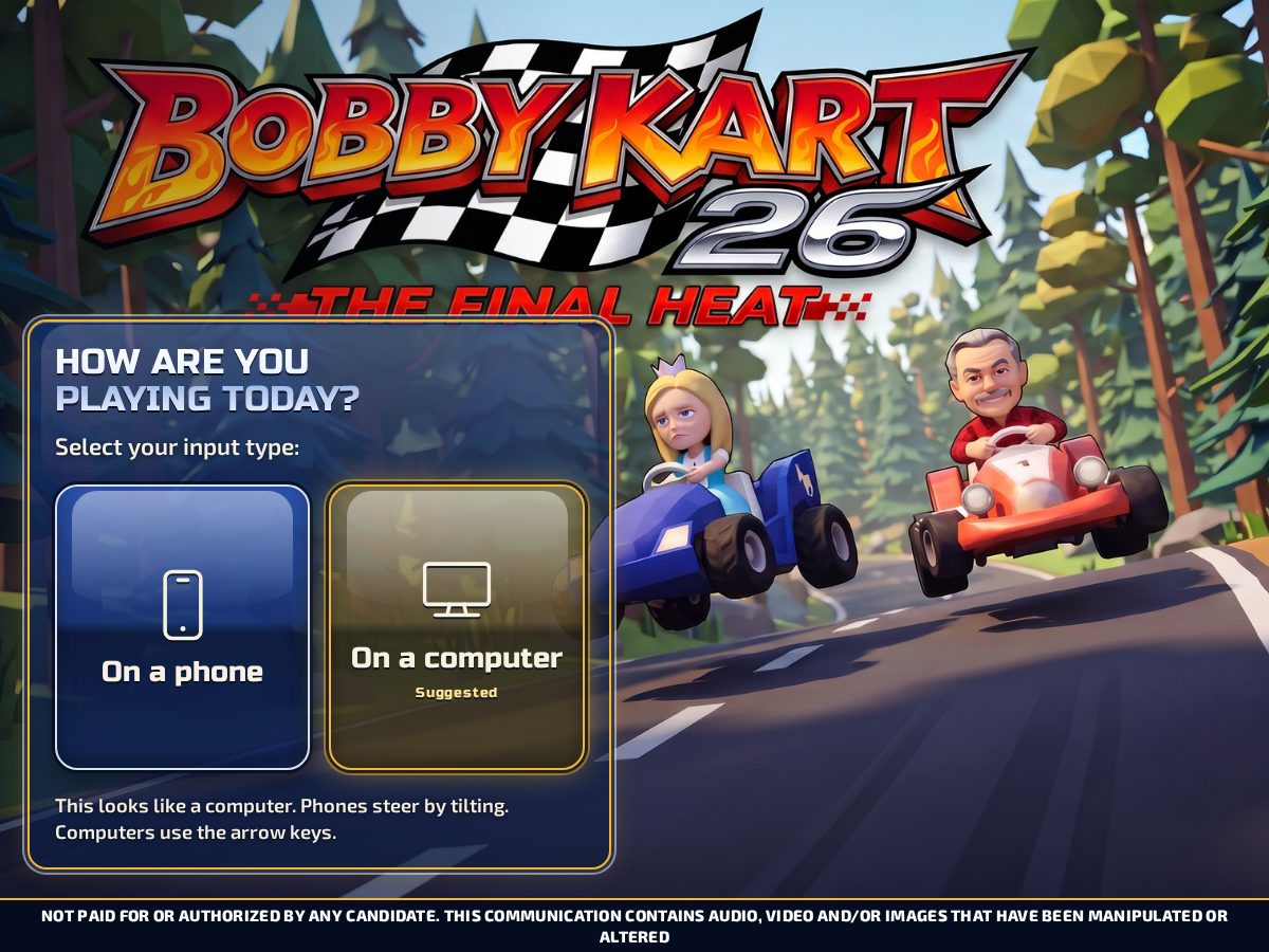 Landing-page snapshot of bobbykart.com