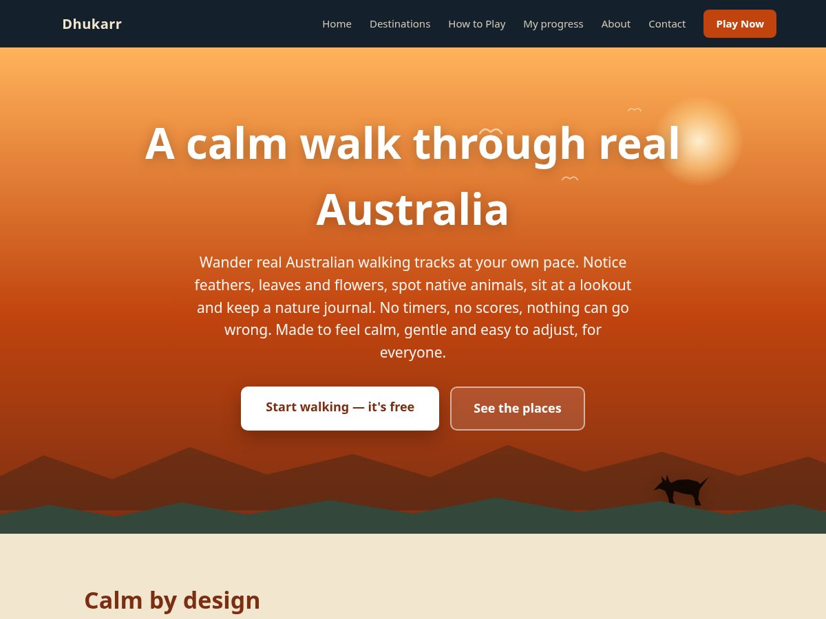 Landing-page snapshot of dhukarr.com