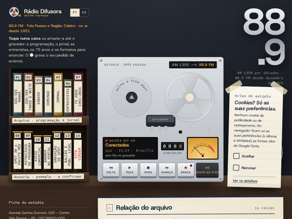 Landing-page snapshot of difusoranews.info