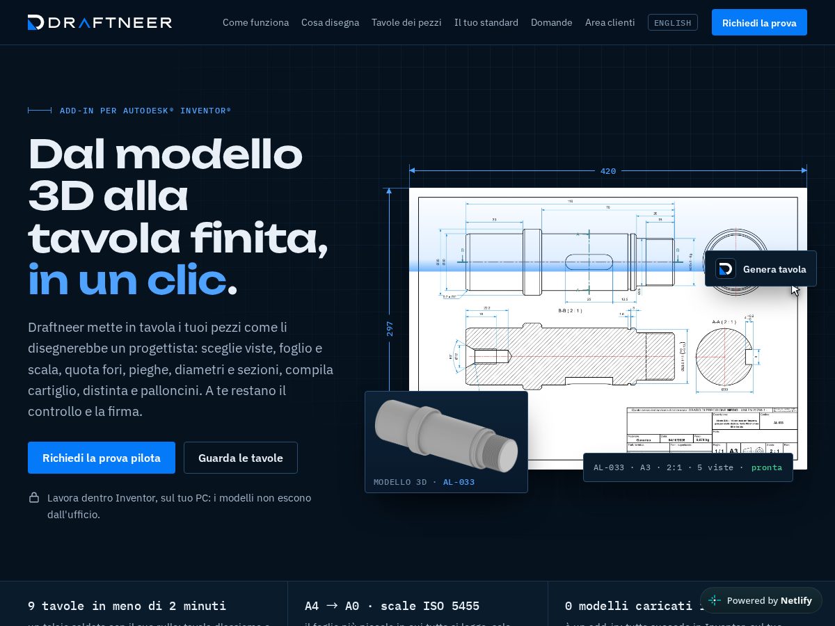 Landing-page snapshot of draftneer.com