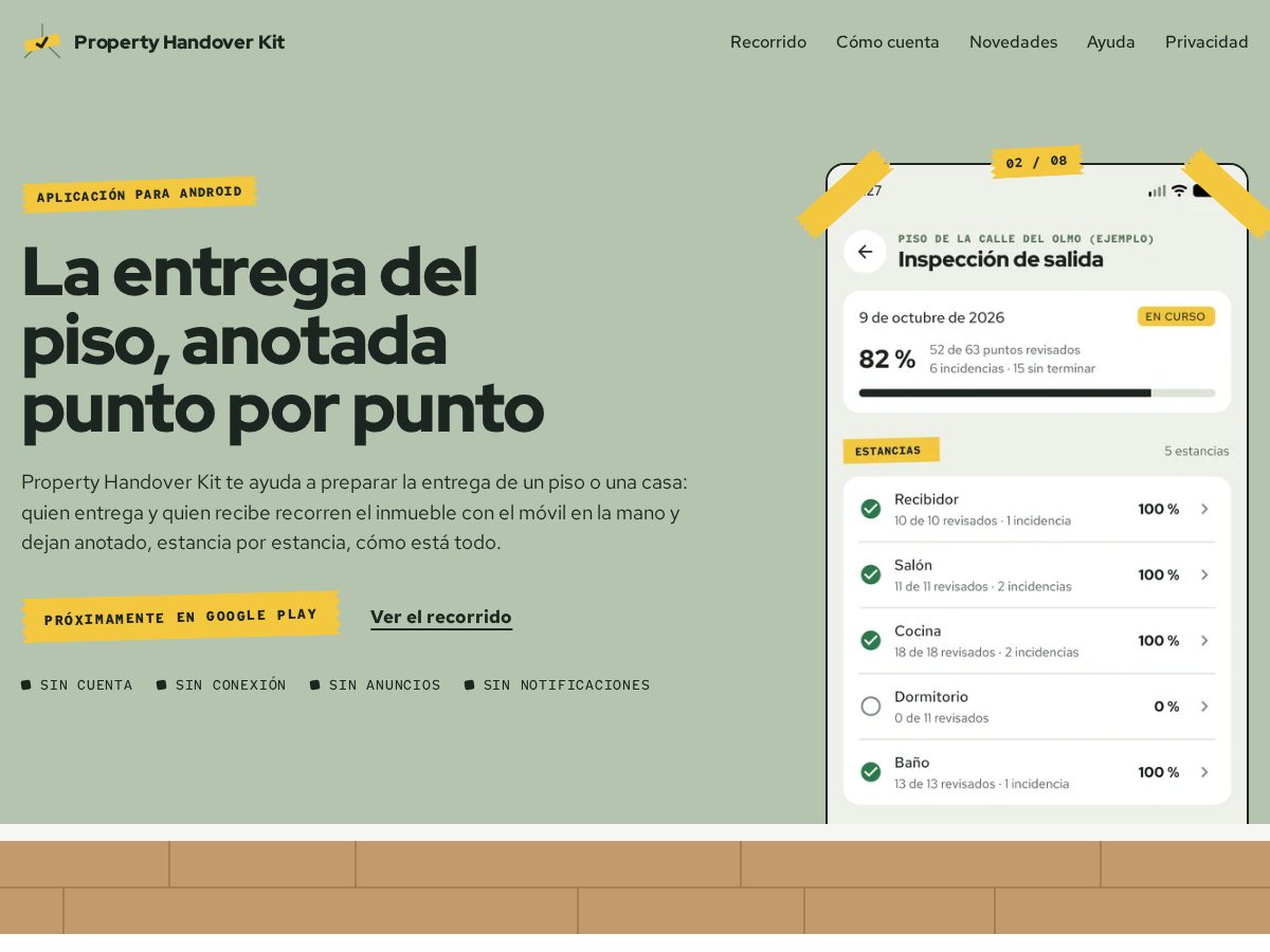 Landing-page snapshot of entregavivienda.website