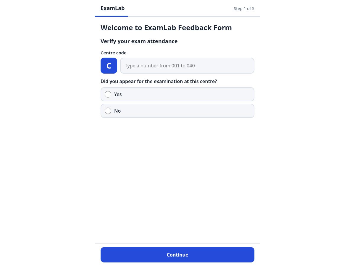 Landing-page snapshot of examlabfeedback.cyou