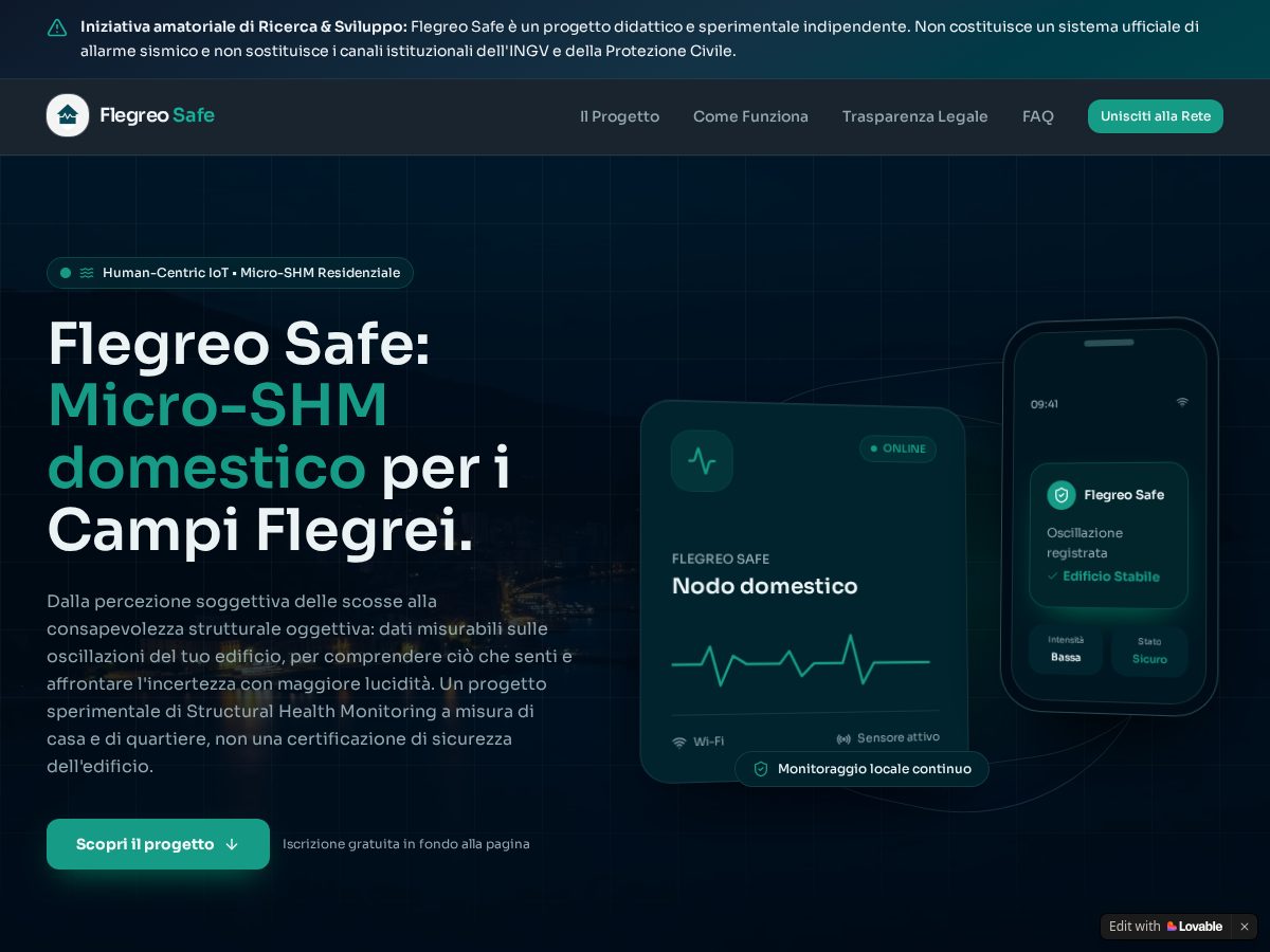 Landing-page snapshot of flegreosafe.com
