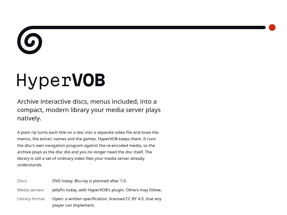 Landing-page snapshot of hypervob.media