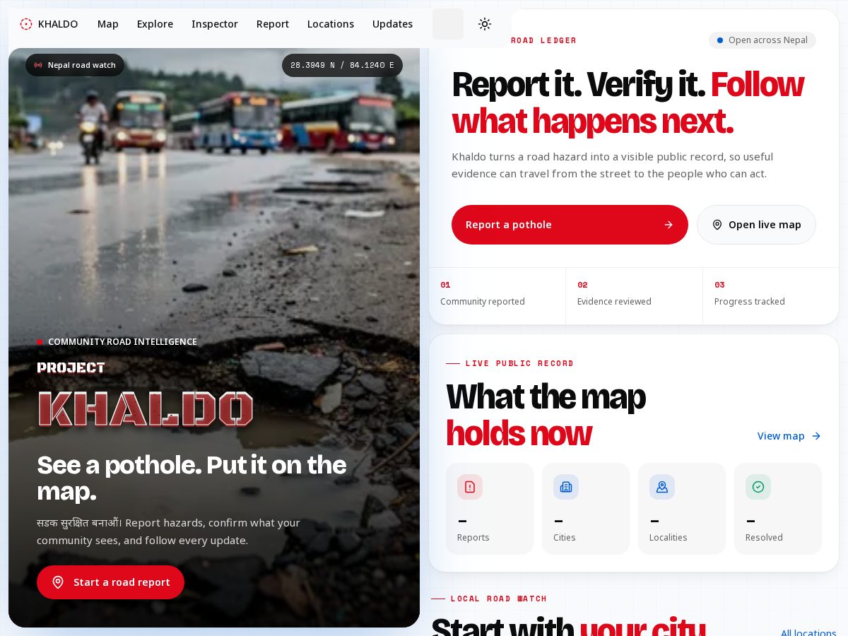Landing-page snapshot of khaldo.com