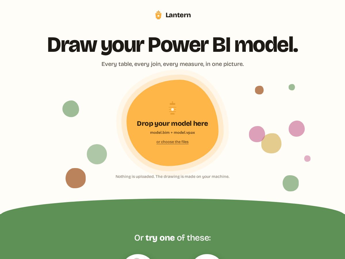 Landing-page snapshot of lanternbi.com