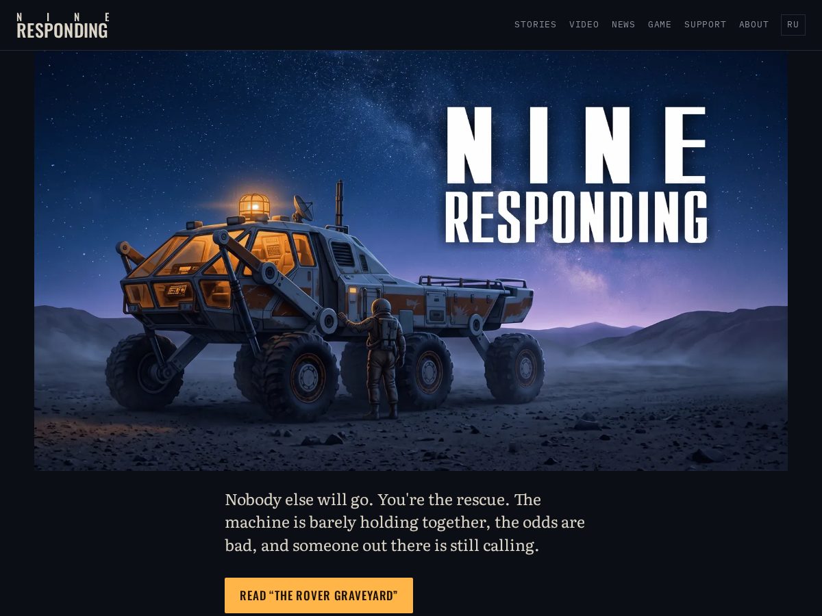 Landing-page snapshot of nineresponding.com
