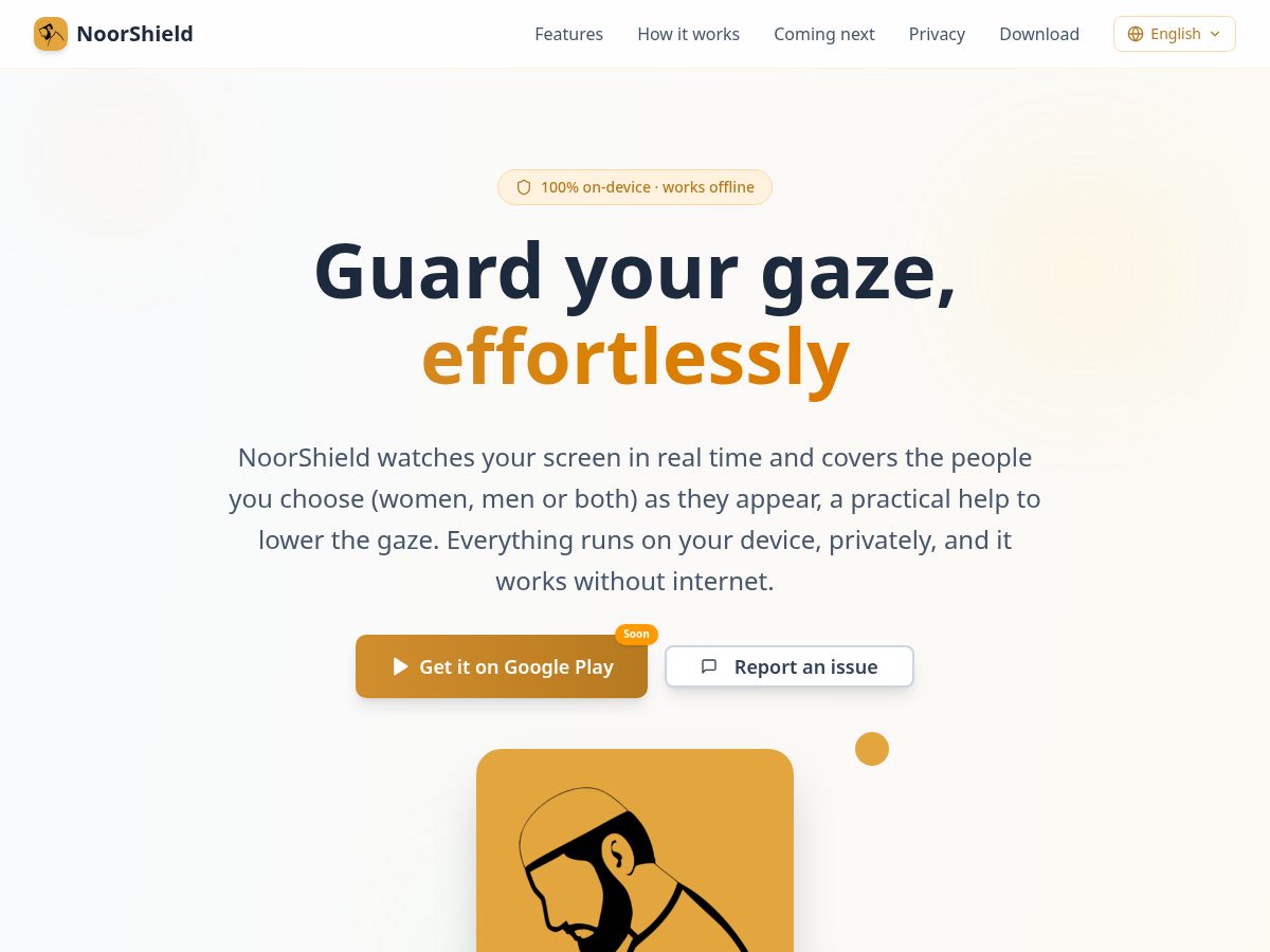Landing-page snapshot of noorshield.website