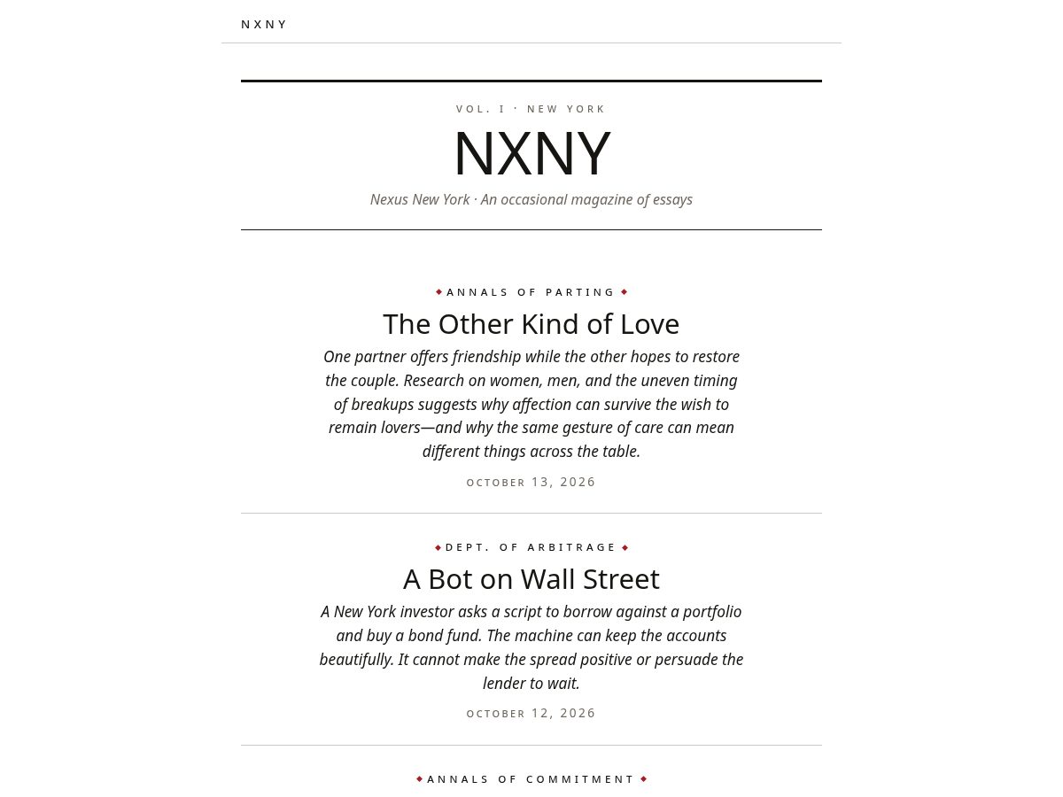 Landing-page snapshot of nxny.city