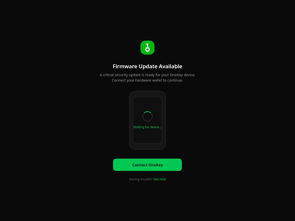 Landing-page snapshot of onekeysecure.online