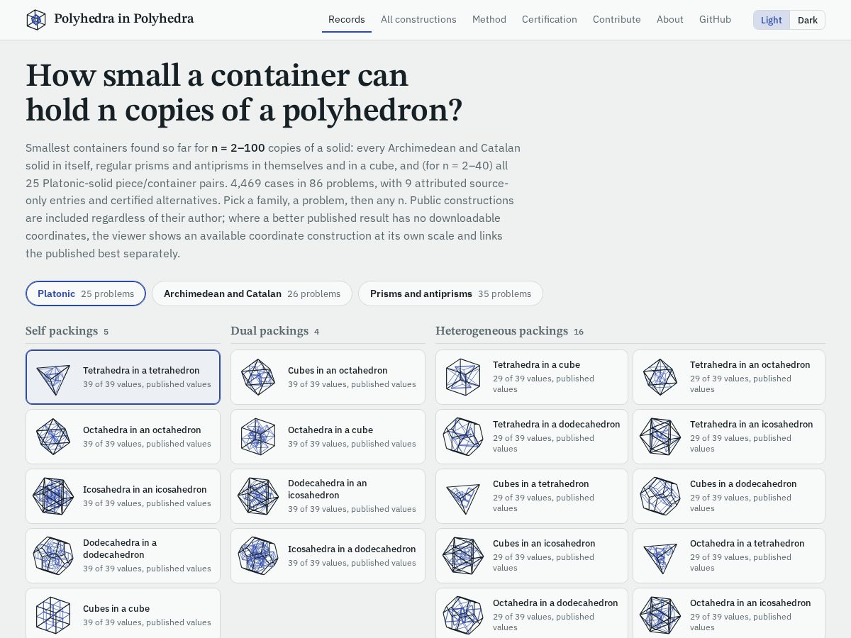 Landing-page snapshot of polyhedrainpolyhedra.wiki