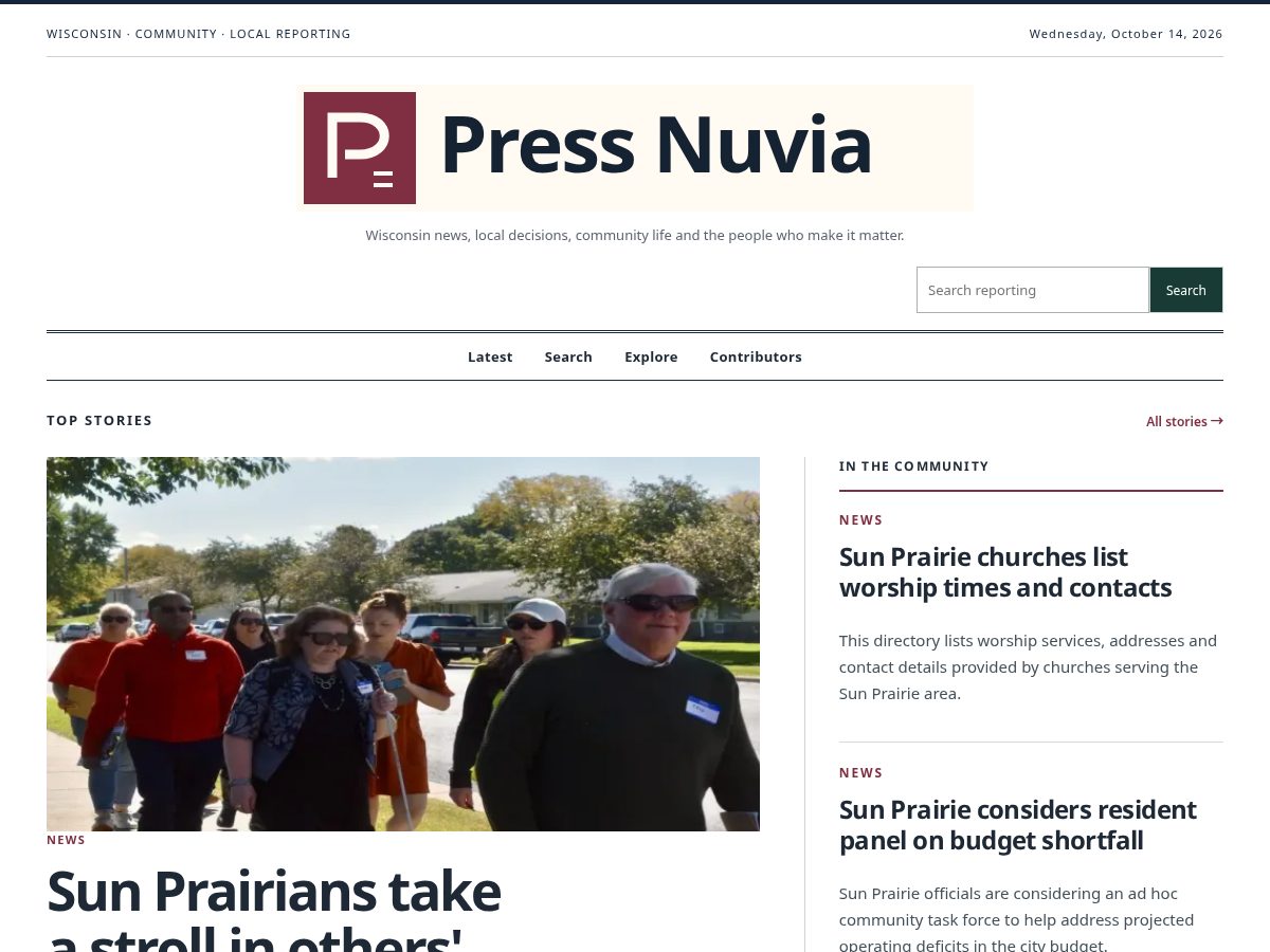 Landing-page snapshot of pressnuvia.com