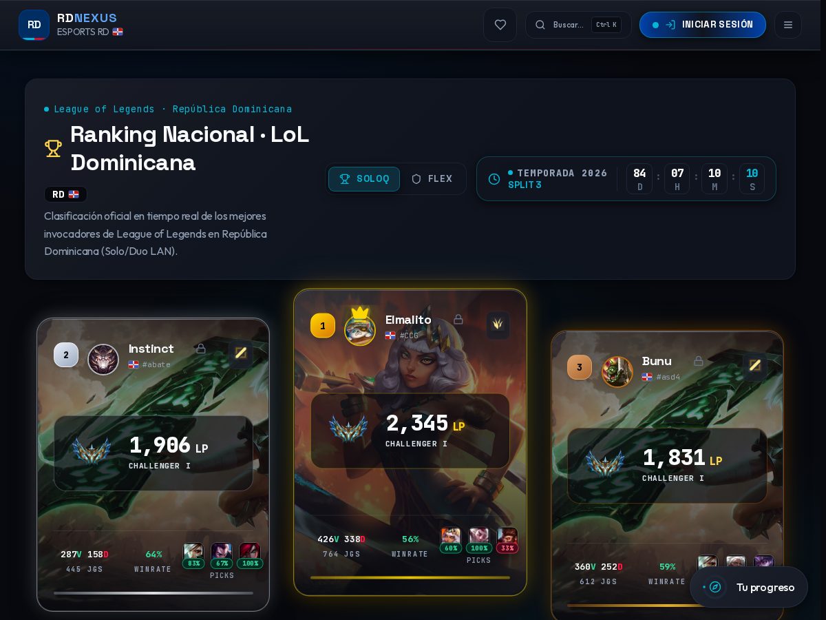 Landing-page snapshot of rdnexus.lol