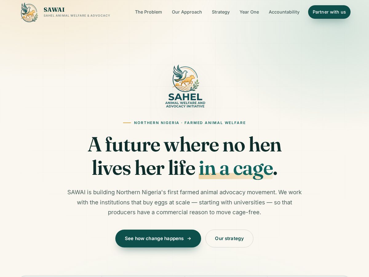 Landing-page snapshot of sahelawai.org