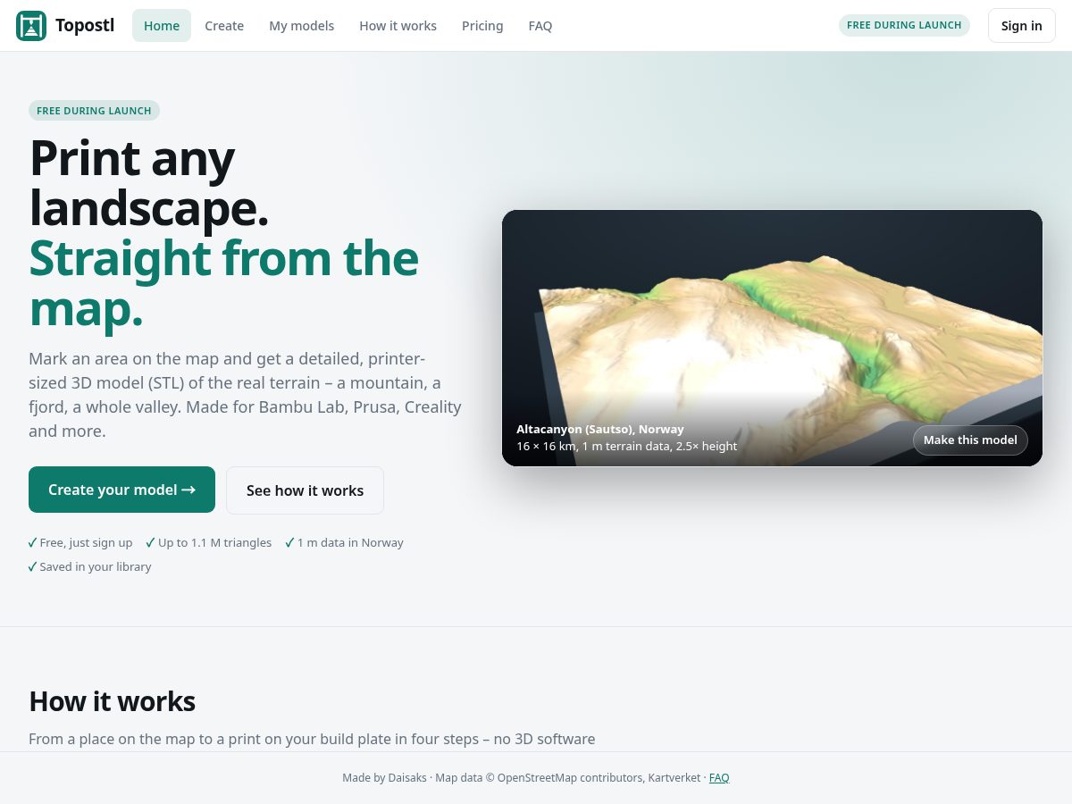 Landing-page snapshot of topostl.com