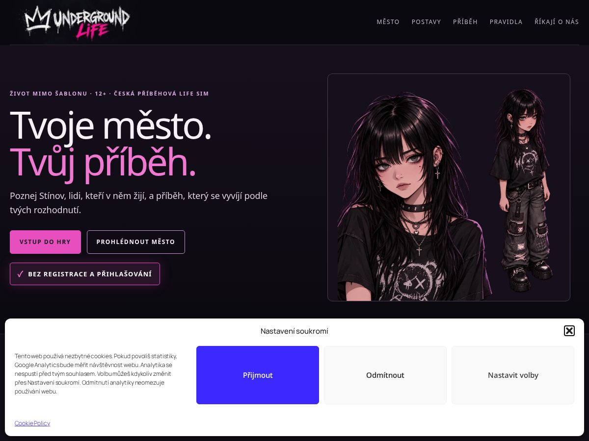 Landing-page snapshot of unlife.online