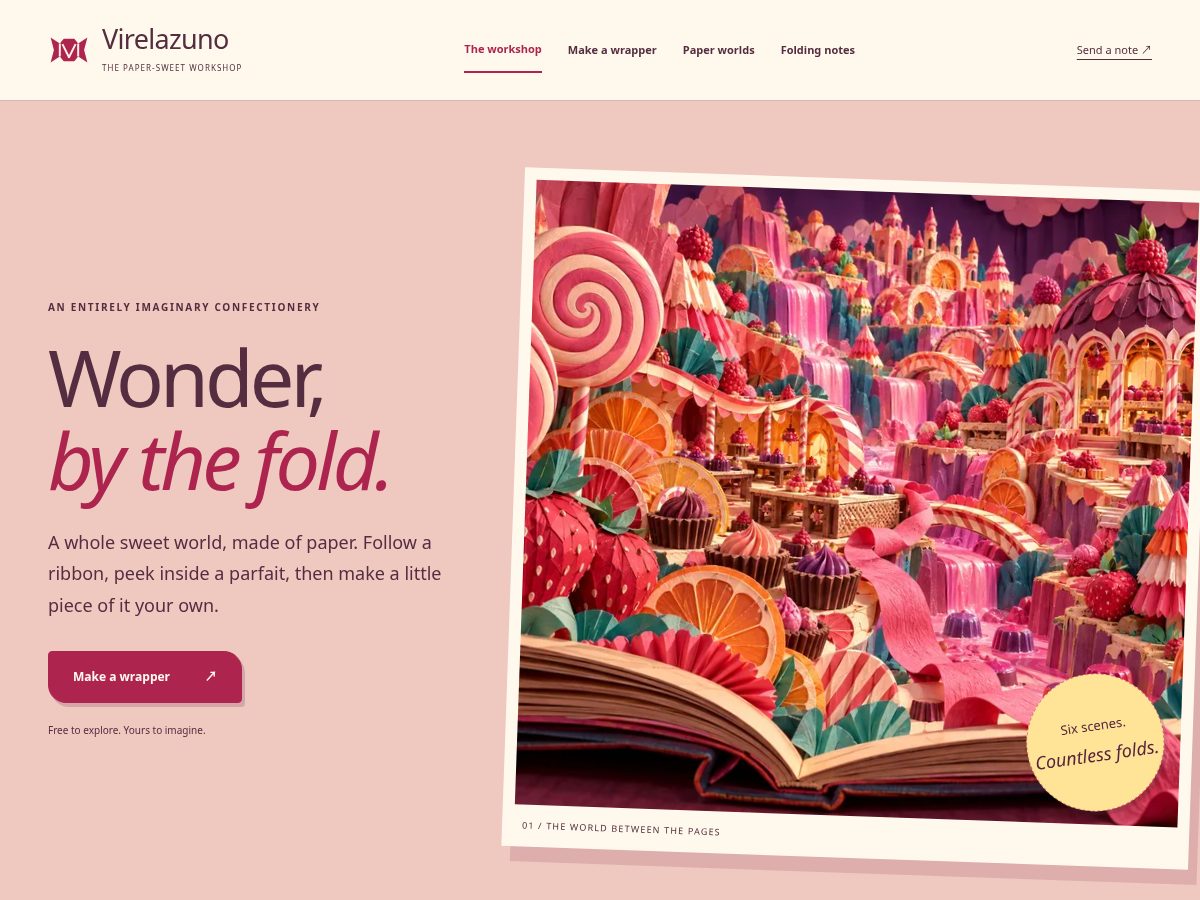 Landing-page snapshot of virelazuno.site