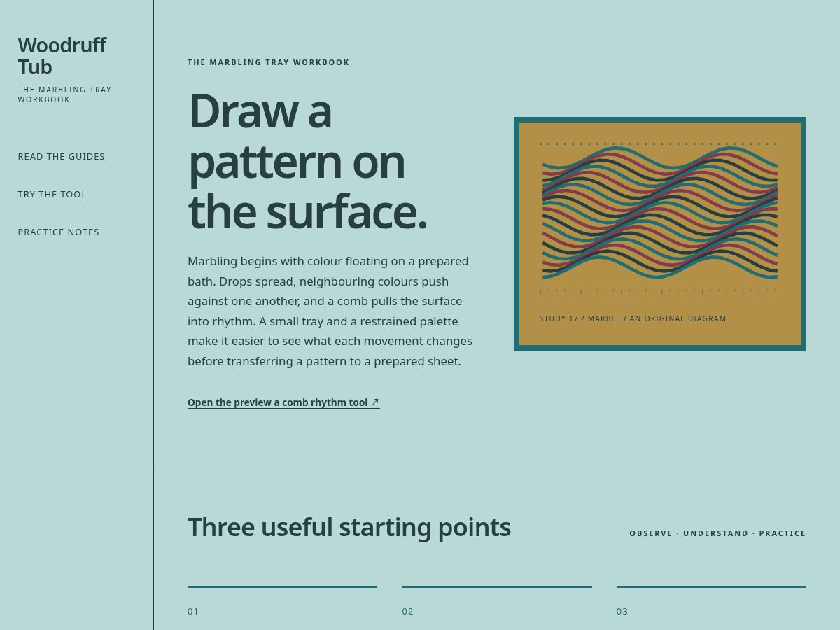 Landing-page snapshot of woodrufftub.space