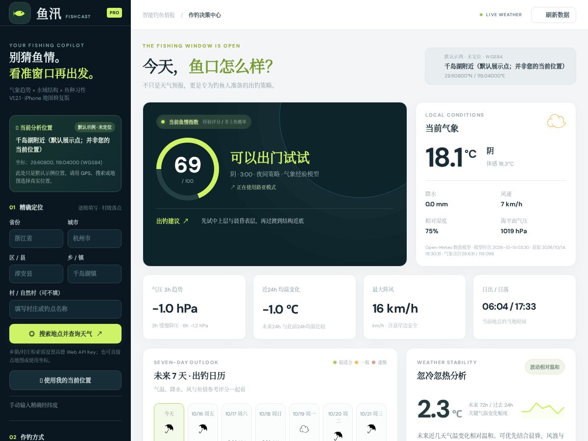 Landing-page snapshot of yuxunfish.site