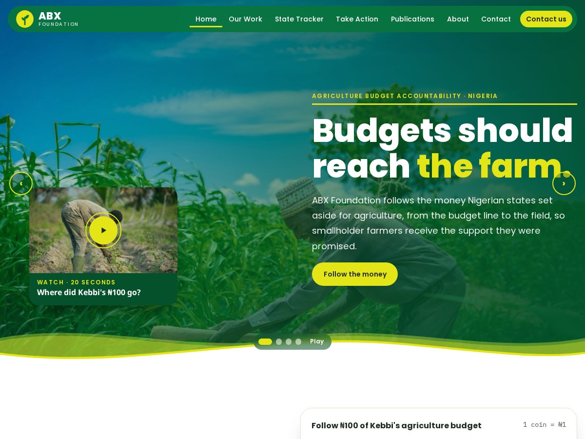 Landing-page snapshot of abxafrica.org