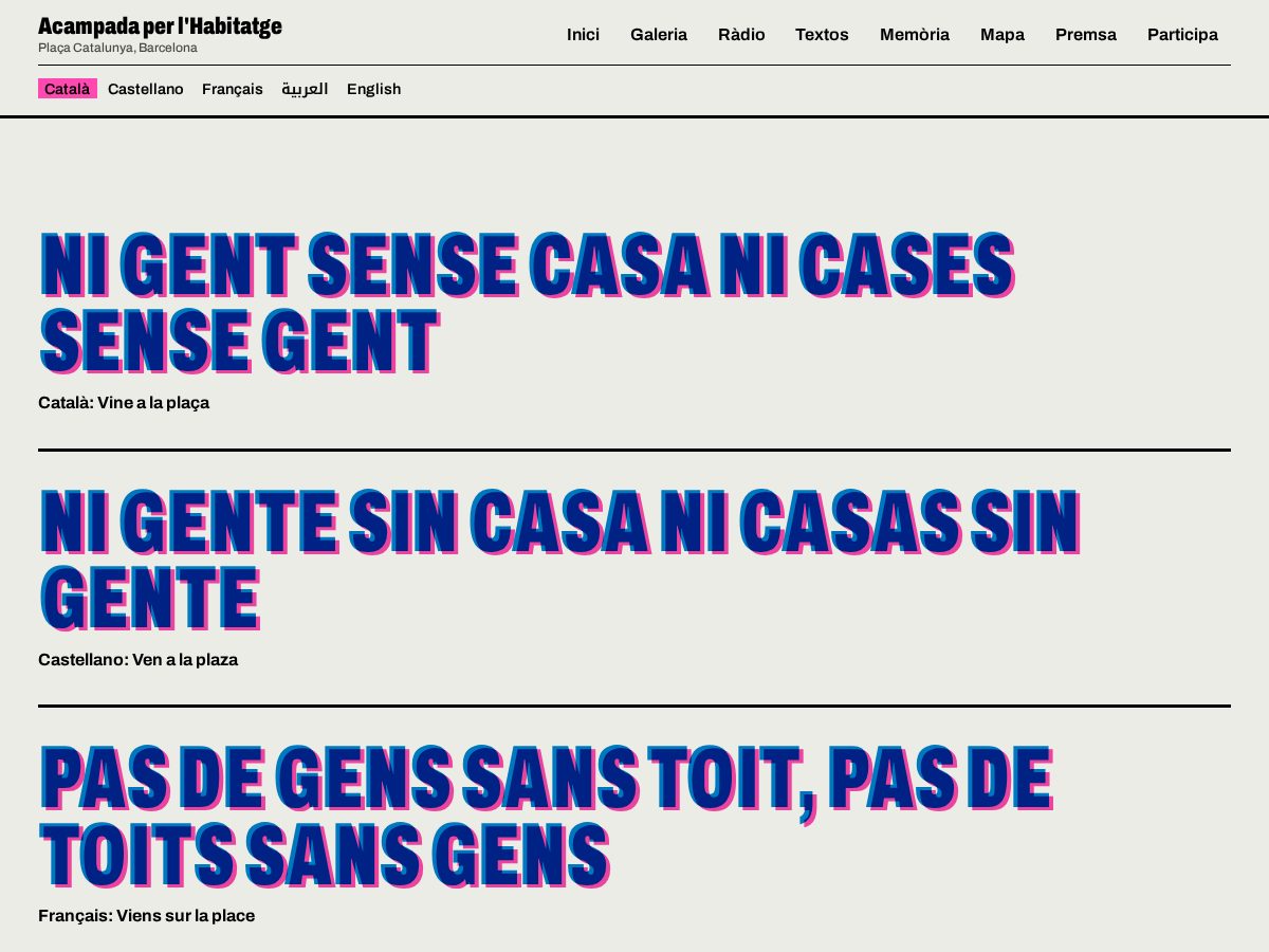 Landing-page snapshot of acampadahabitatge.cat