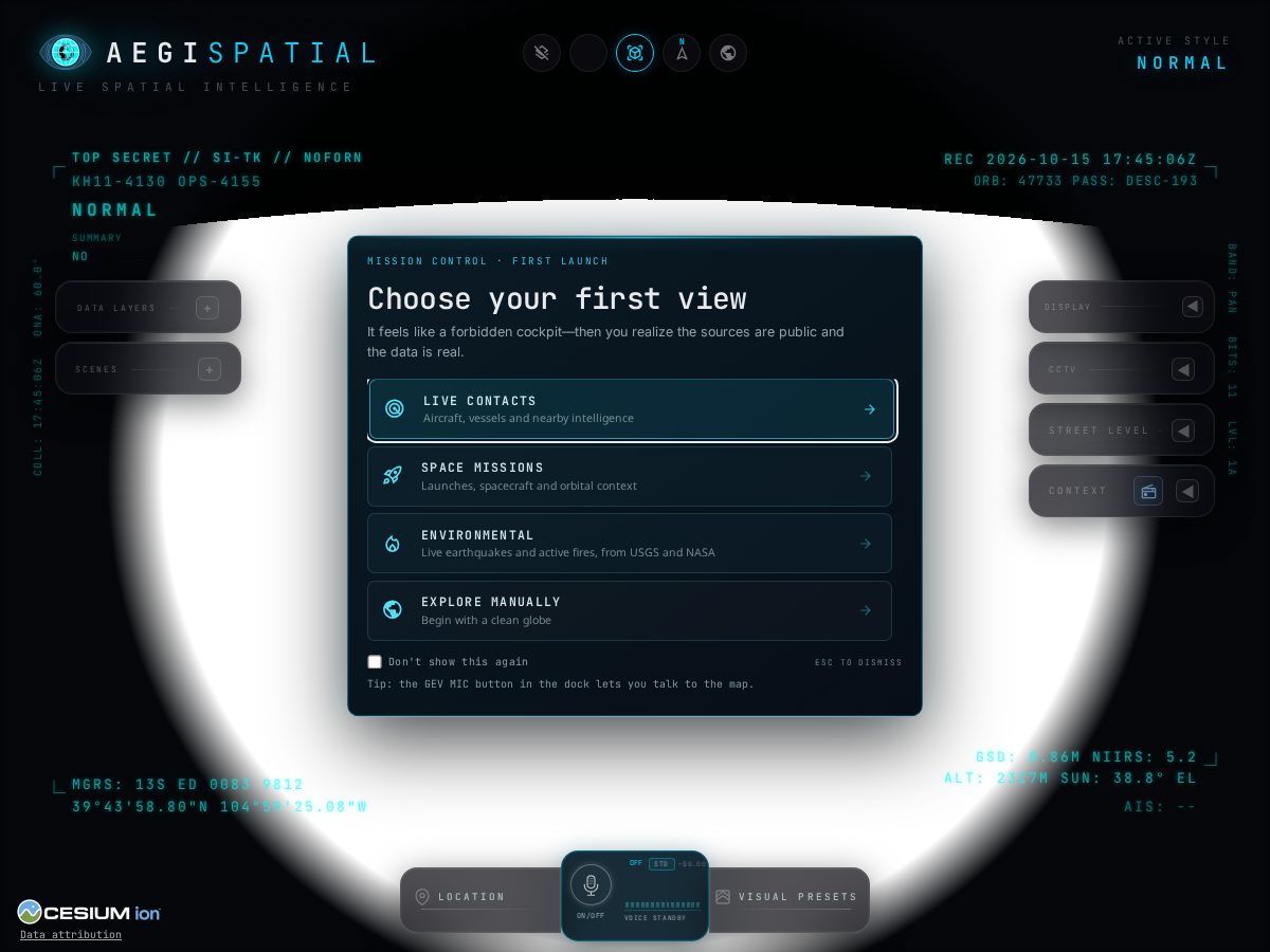 Landing-page snapshot of aegispatial.com