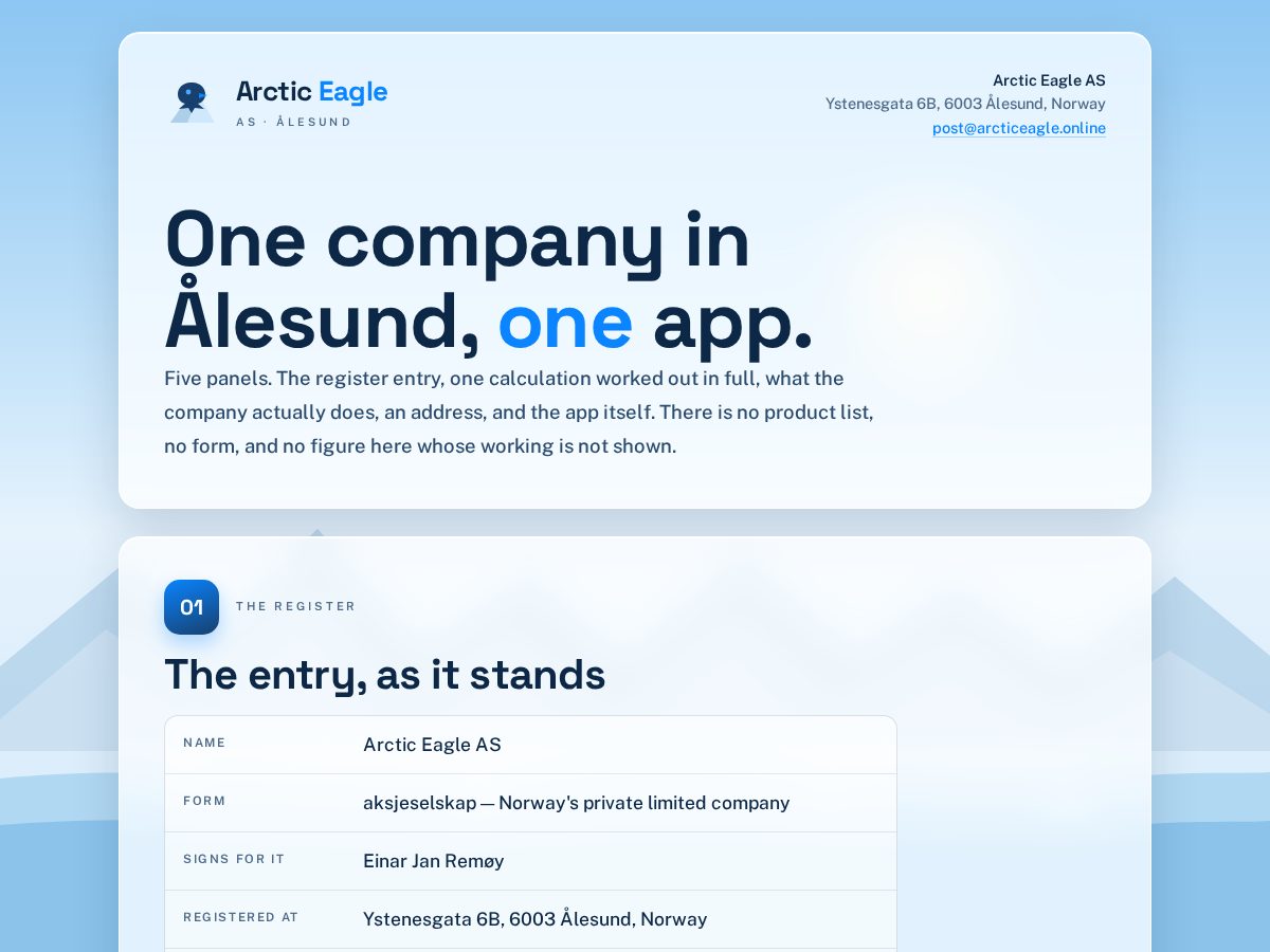 Landing-page snapshot of arcticeagle.online