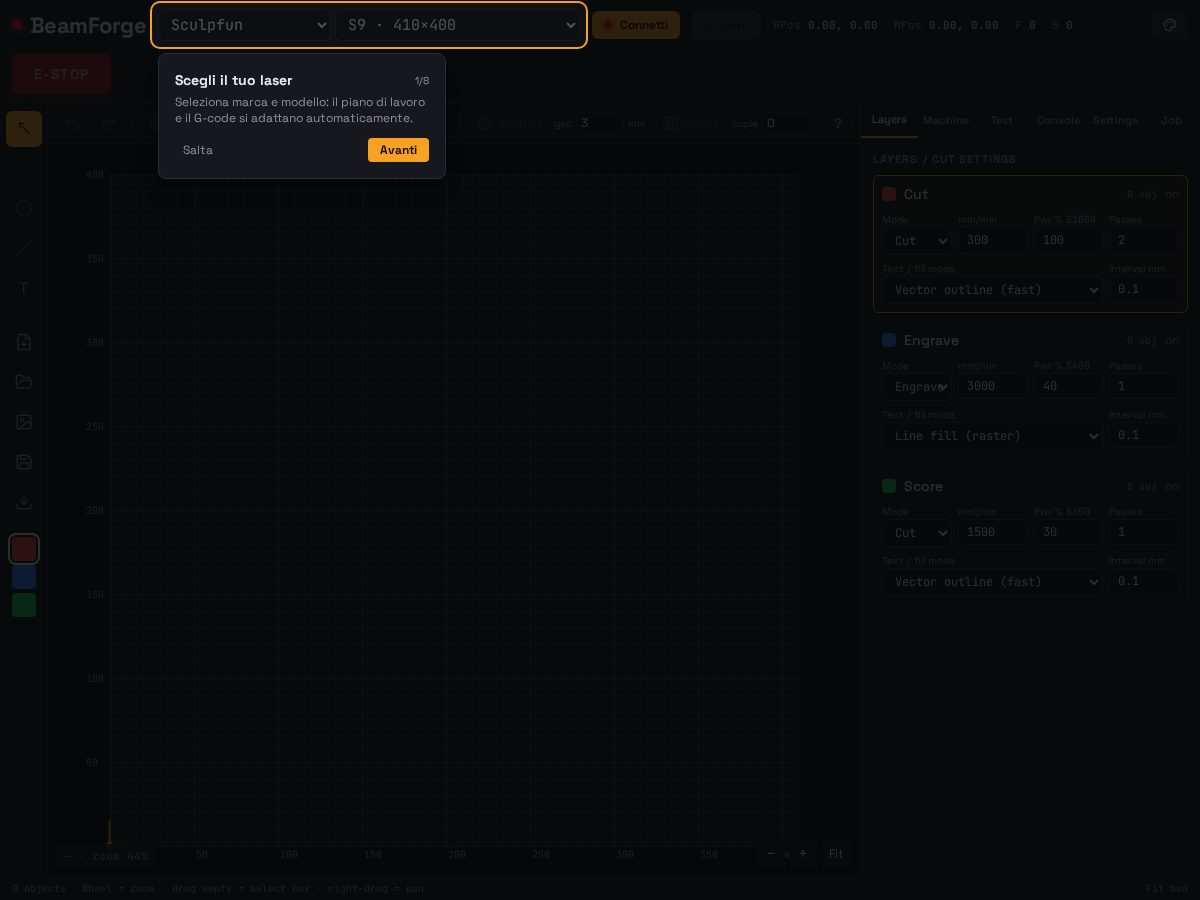 Landing-page snapshot of beamforge.org