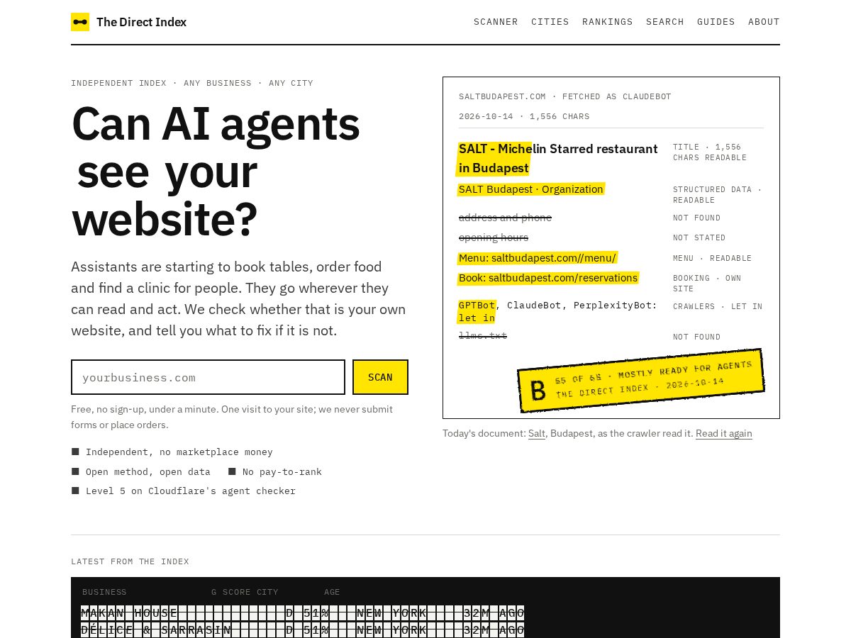 Landing-page snapshot of canagentsseeyou.com