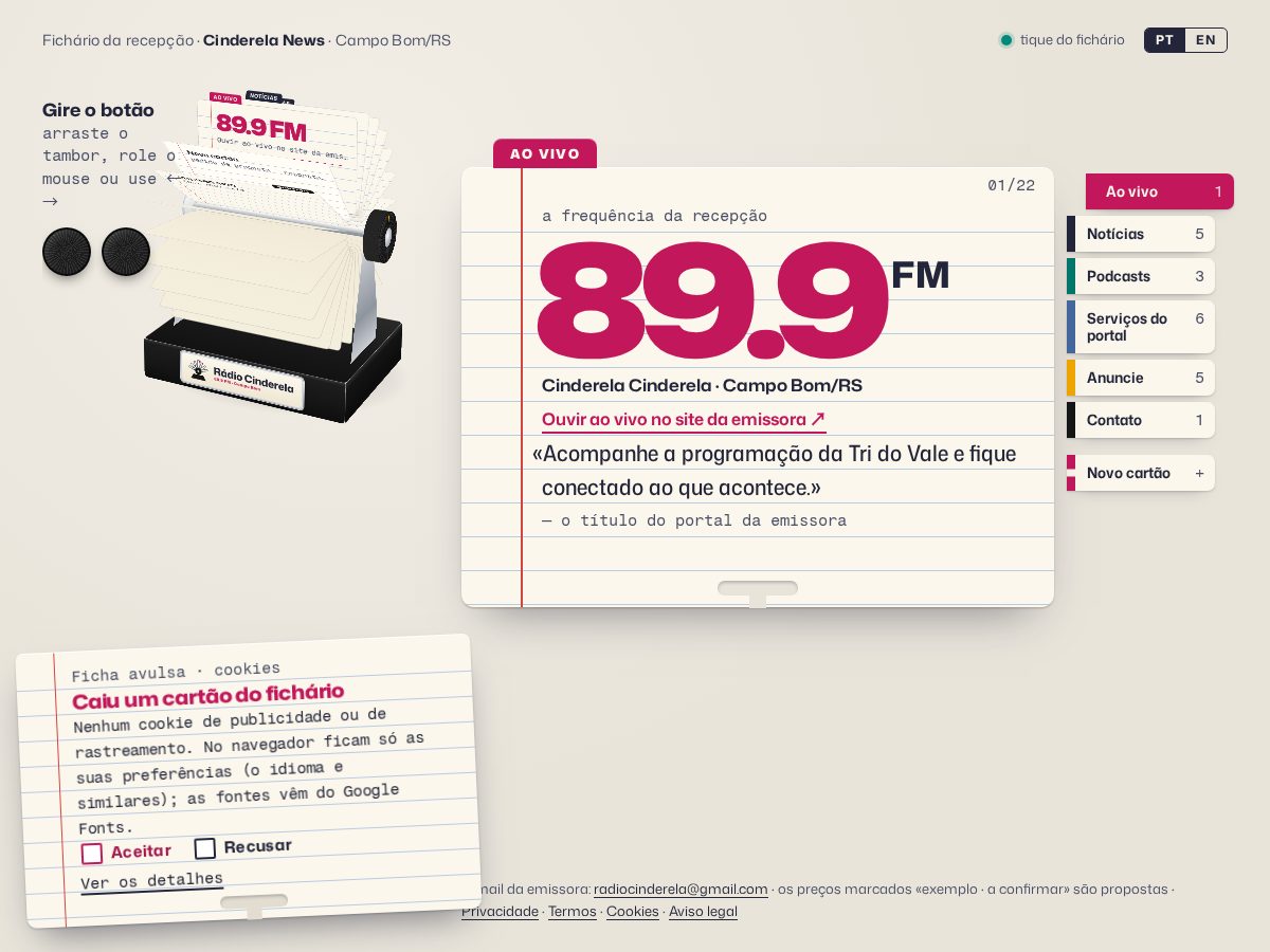 Landing-page snapshot of cinderelanews.click