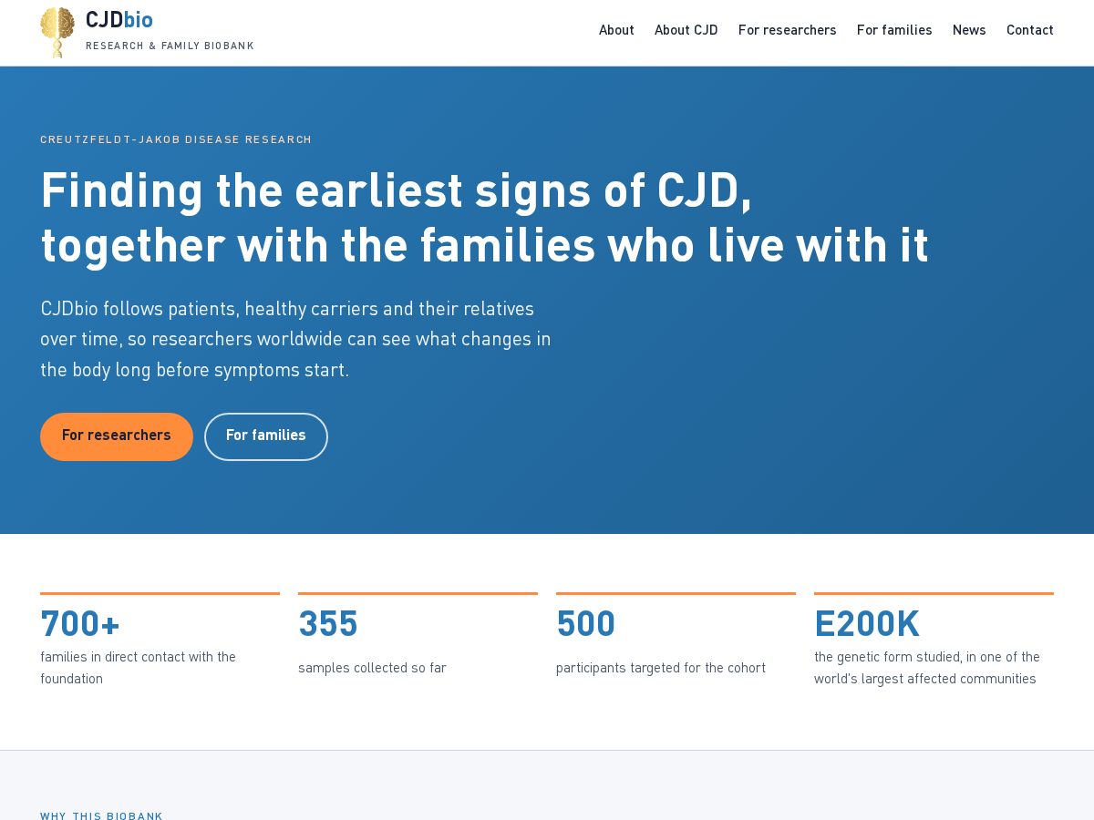 Landing-page snapshot of cjdbio.org